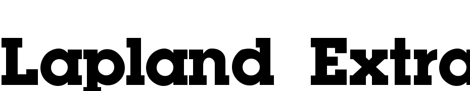 Lapland Extra Bold cкачати шрифт безкоштовно